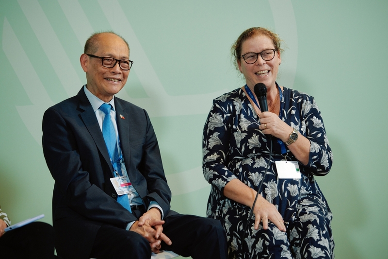 Benjamin Diokno and Karin Isaksson at COP28