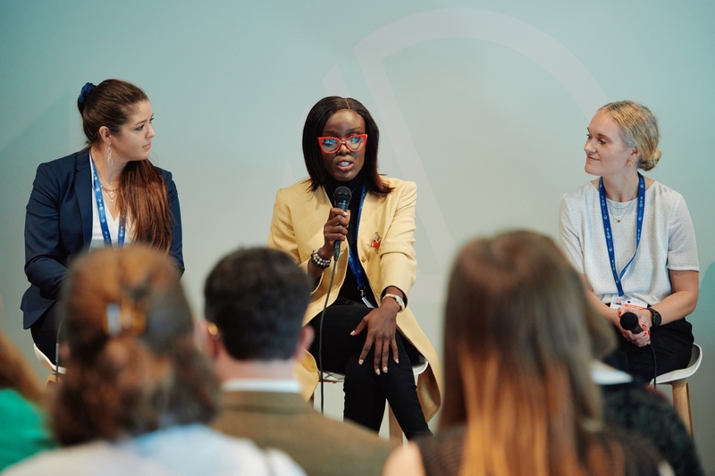 Jasmin Lang, Hamira Kobusingye and Maria Sammuelsen på COP28