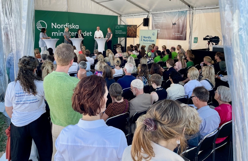 Nordens tält i Almedalen 2023.