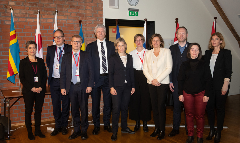 De nordiska miljöministrarna samlade på Nordiska rådets session i Oslo 2018