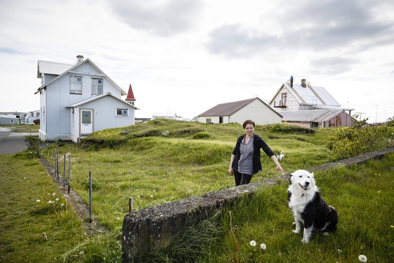 Lady with dog