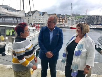 Karin Gaardsted, Thomas Finnborg och Suzanne Svensson i Tromsø