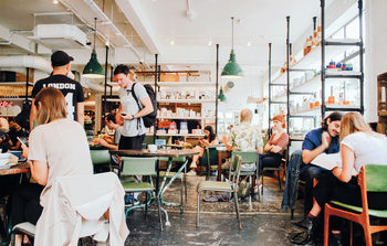 People in Café