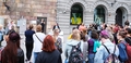 Young people protesting